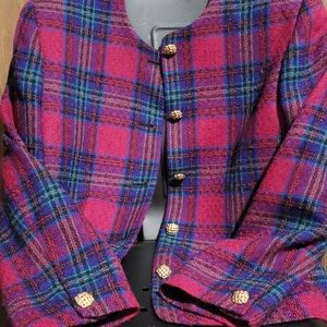 Talbots petites Jacket burgaundy 12P